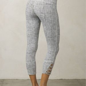 Prana Deco Yoga Capri with Cut Out